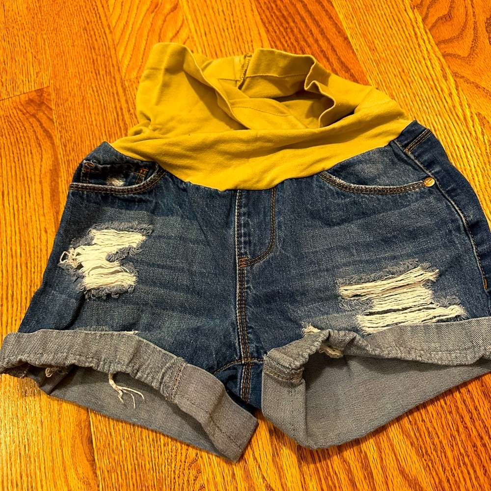 Size small maternity shorts-Indigo Poppy Brand